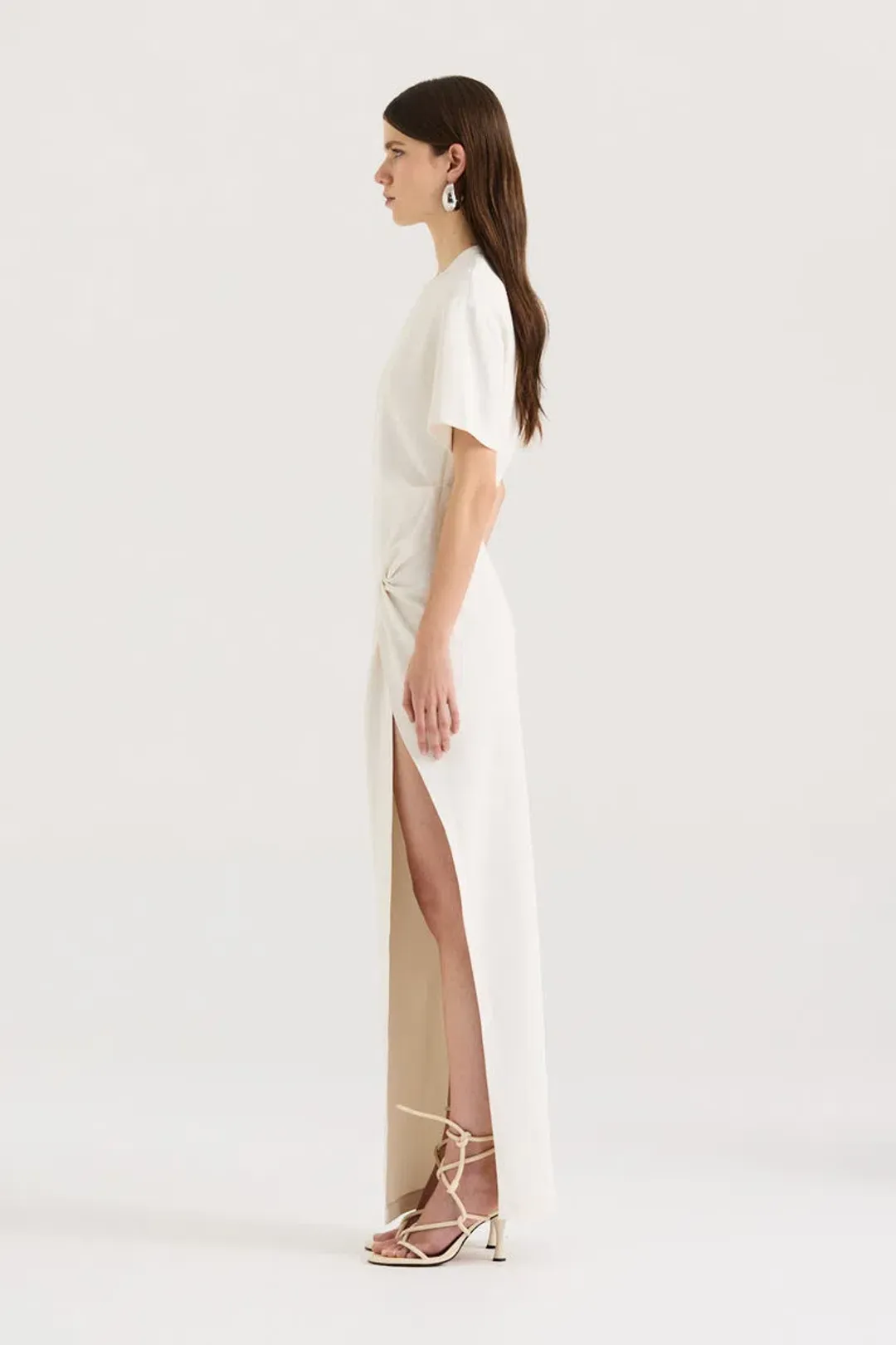 Henne Avila Maxi Dress in Cream Size 8 for rent on The Volte - main image