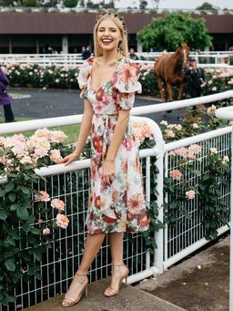 Talulah Garland Midi Dress Size 8 for rent on The Volte - image 1