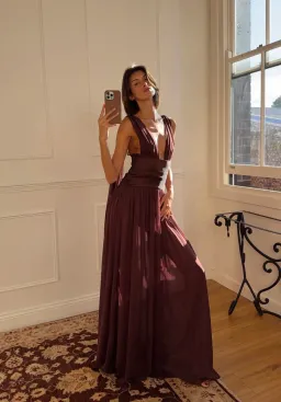 Arcina Ori Ramona Dress in Cacao  for rent on The Volte - image 3