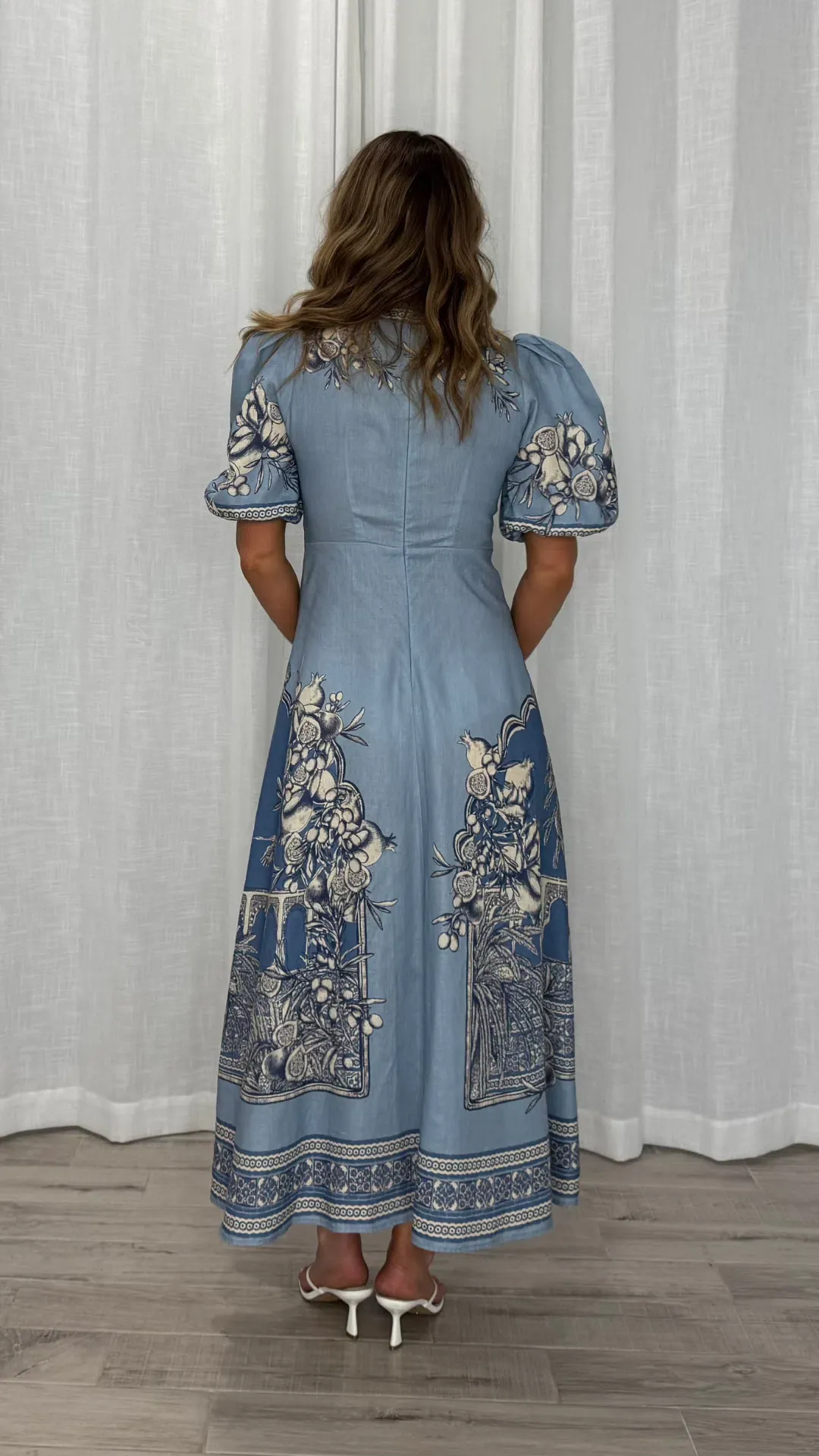 Alemais X LaSirena Villa Romantica Midi Dress Size 6 for rent on The Volte - main image