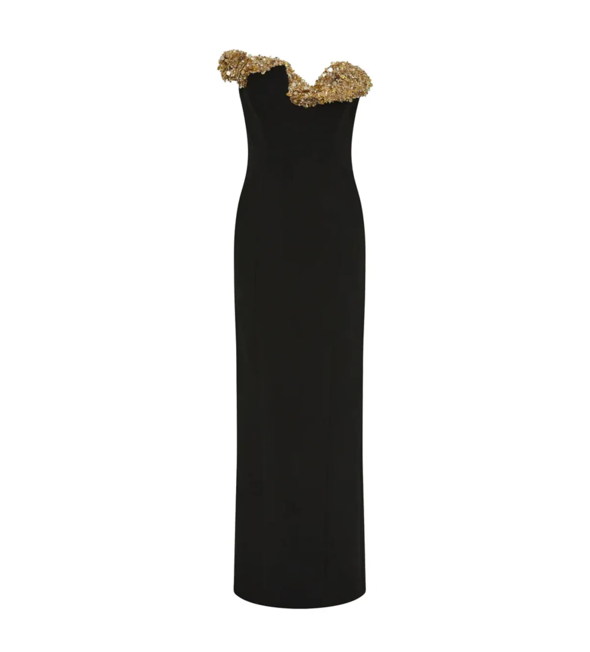 Rachel Gilbert Lucca Gown Black/Gold Size 0/AU 6 for rent on The Volte - main image