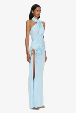 Christopher Esber Helix Crystal Gown Lago Blue Size 6 for rent on The Volte - image 2