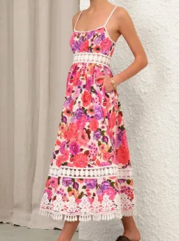 Zimmermann STARDUST FIT & FLARE DRESS, Size 0/ AU 8 for rent on The Volte - image 1