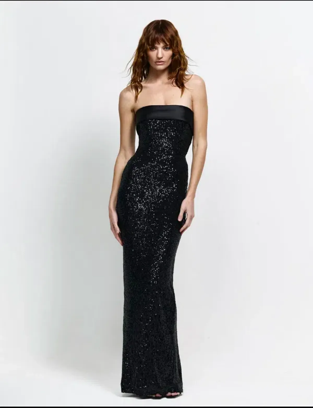 Effie Kats Thalia Gown Black Sequin for rent on The Volte - main image
