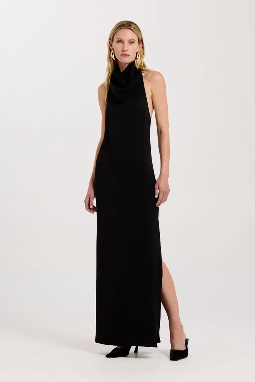 Henne Rome Maxi Dress Black Size AU 8 for rent on The Volte - main image