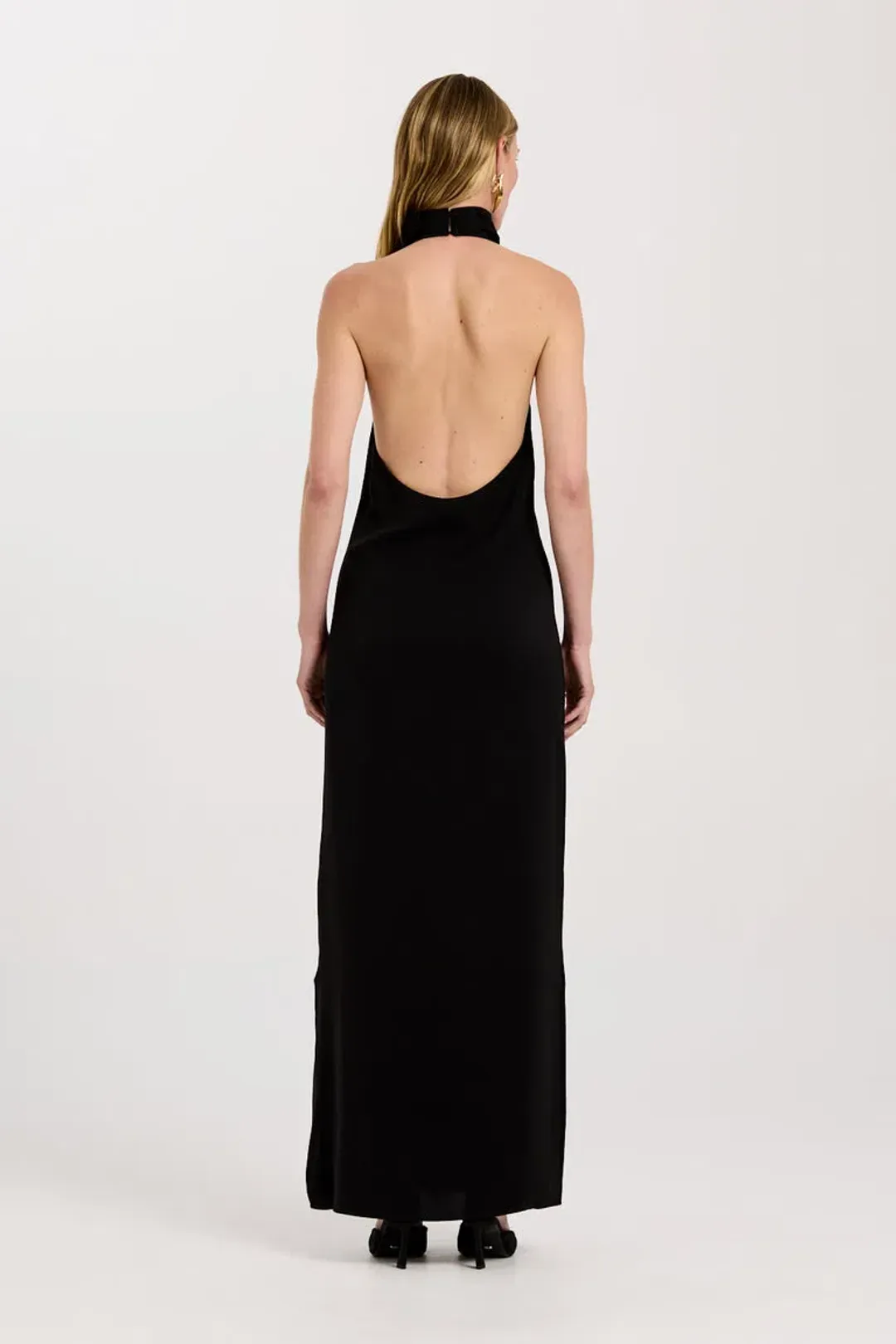 Henne Rome Maxi Dress Black Size AU 8 for rent on The Volte - main image