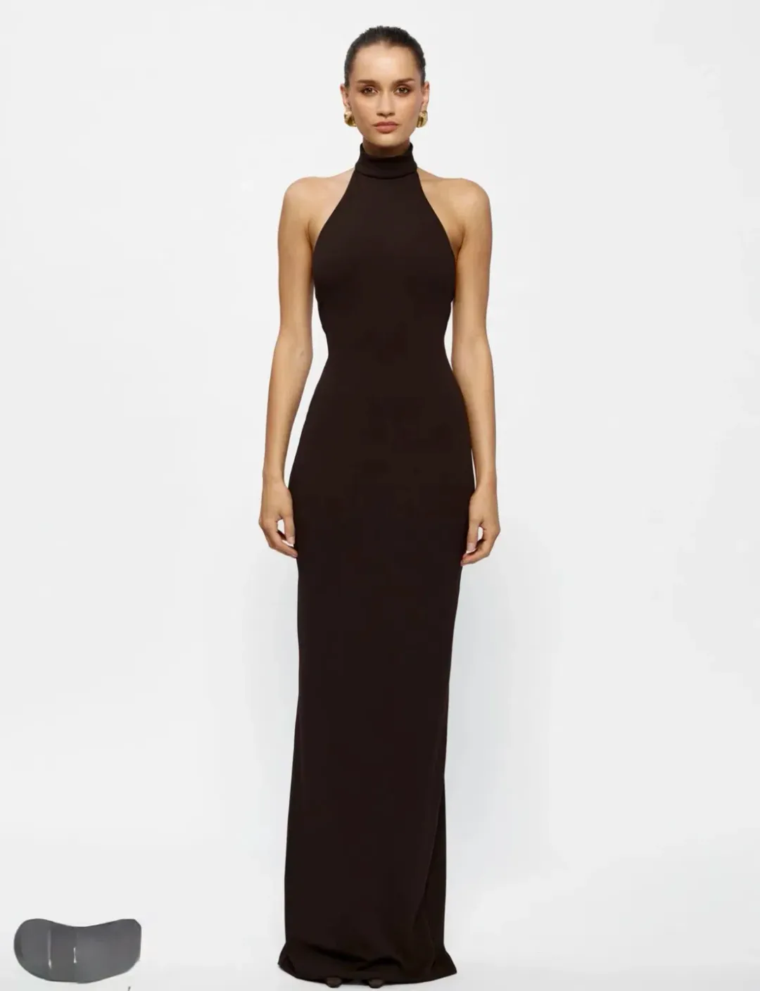 Effie Kats Rhi gown - coffee Size Small for rent on The Volte - main image