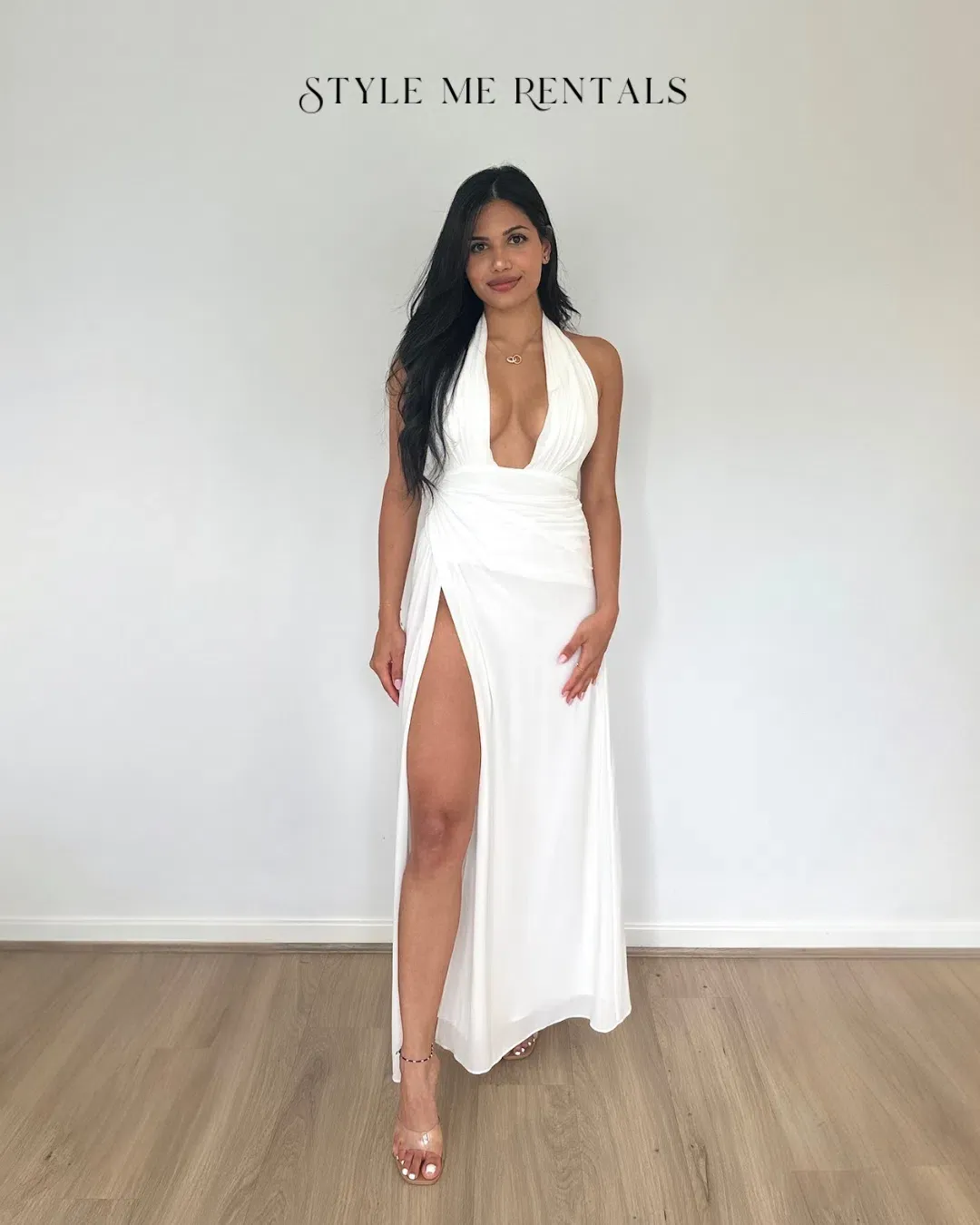 Calia Collection Antonia Maxi Dress White Size 6 for rent on The Volte - main image