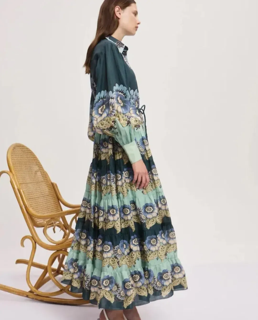 Alemais Maddalena Shirtdress size 12 for rent on The Volte - main image