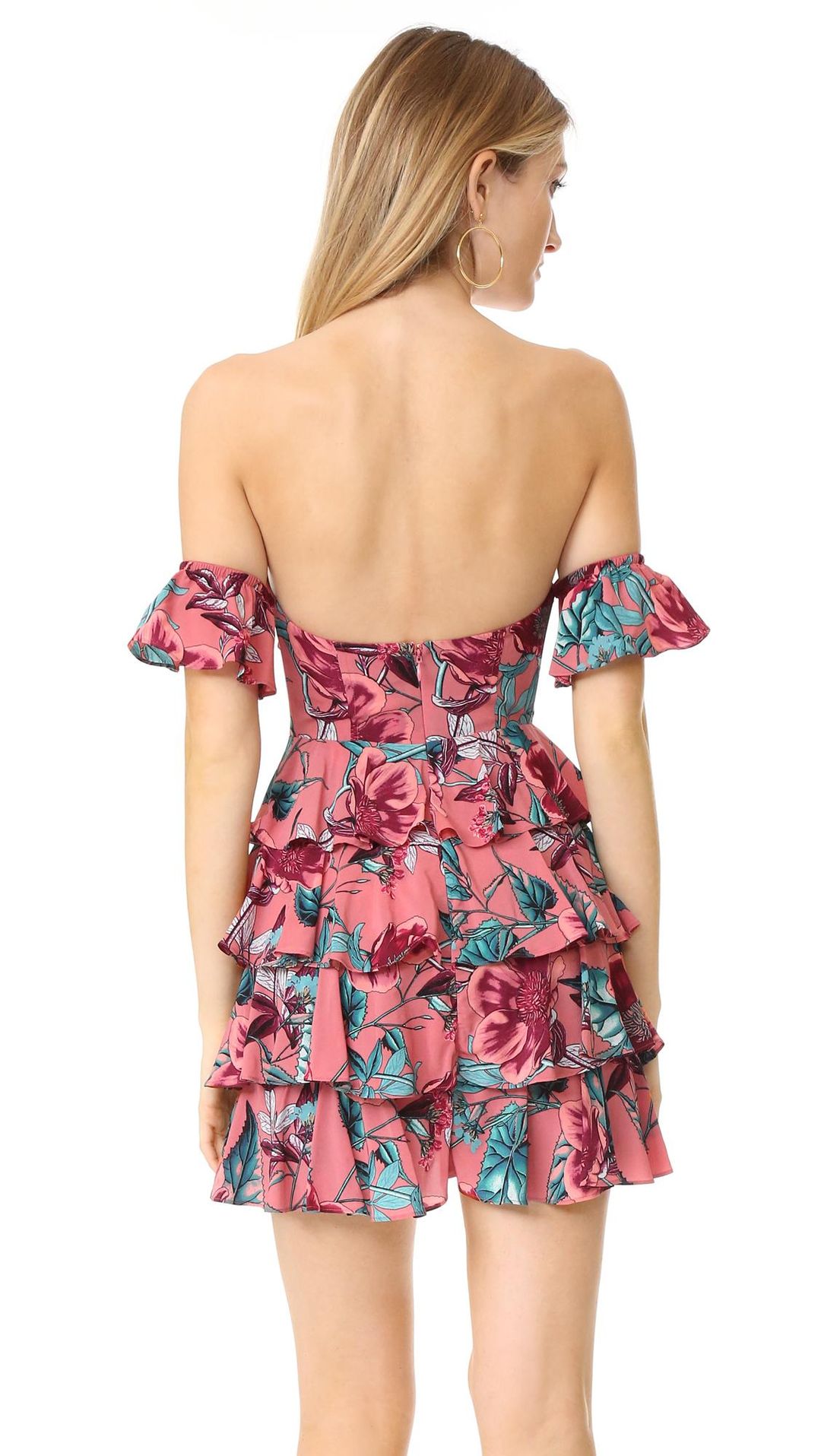 For Love and Lemons Flamenco Floral Mini Dress size 6 XS  for rent on The Volte - main image