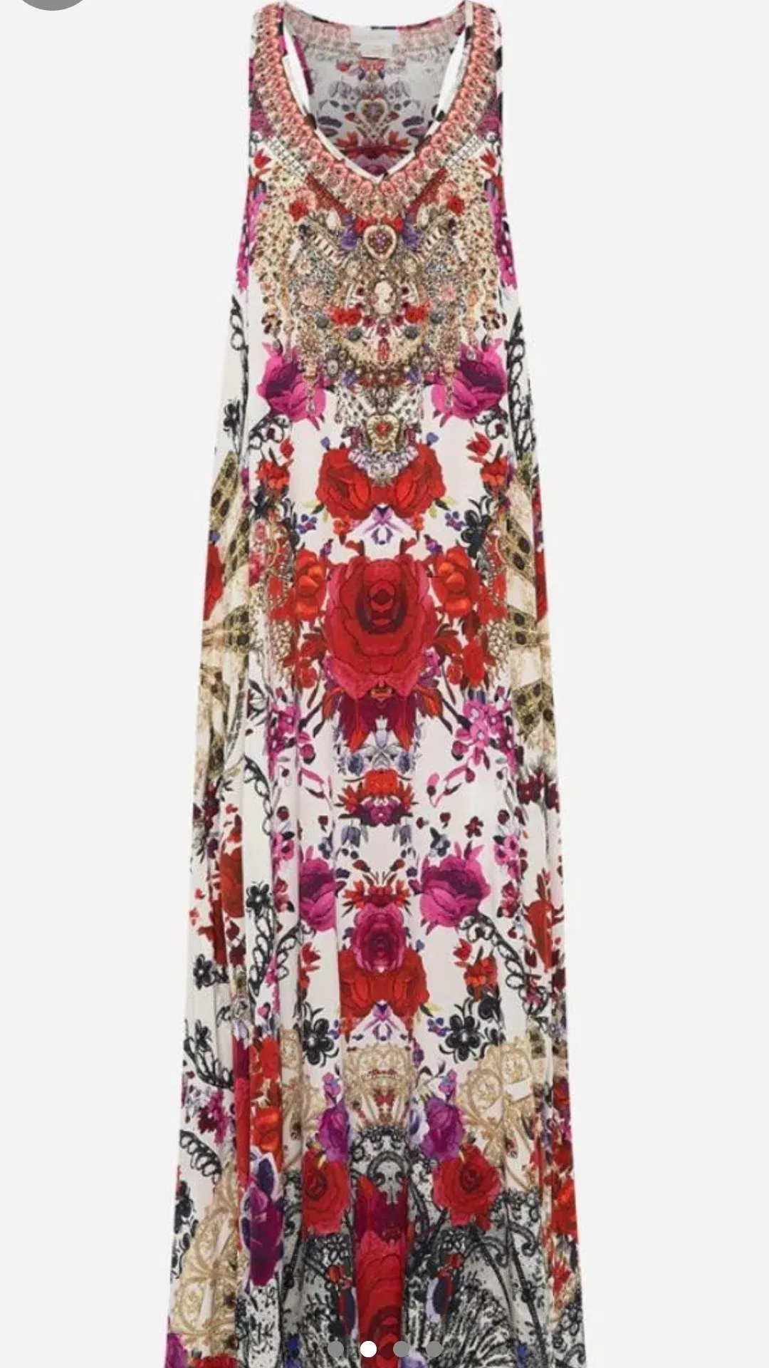 Camilla Reign of roses v neck racerback dress s.XXL  for rent on The Volte - main image