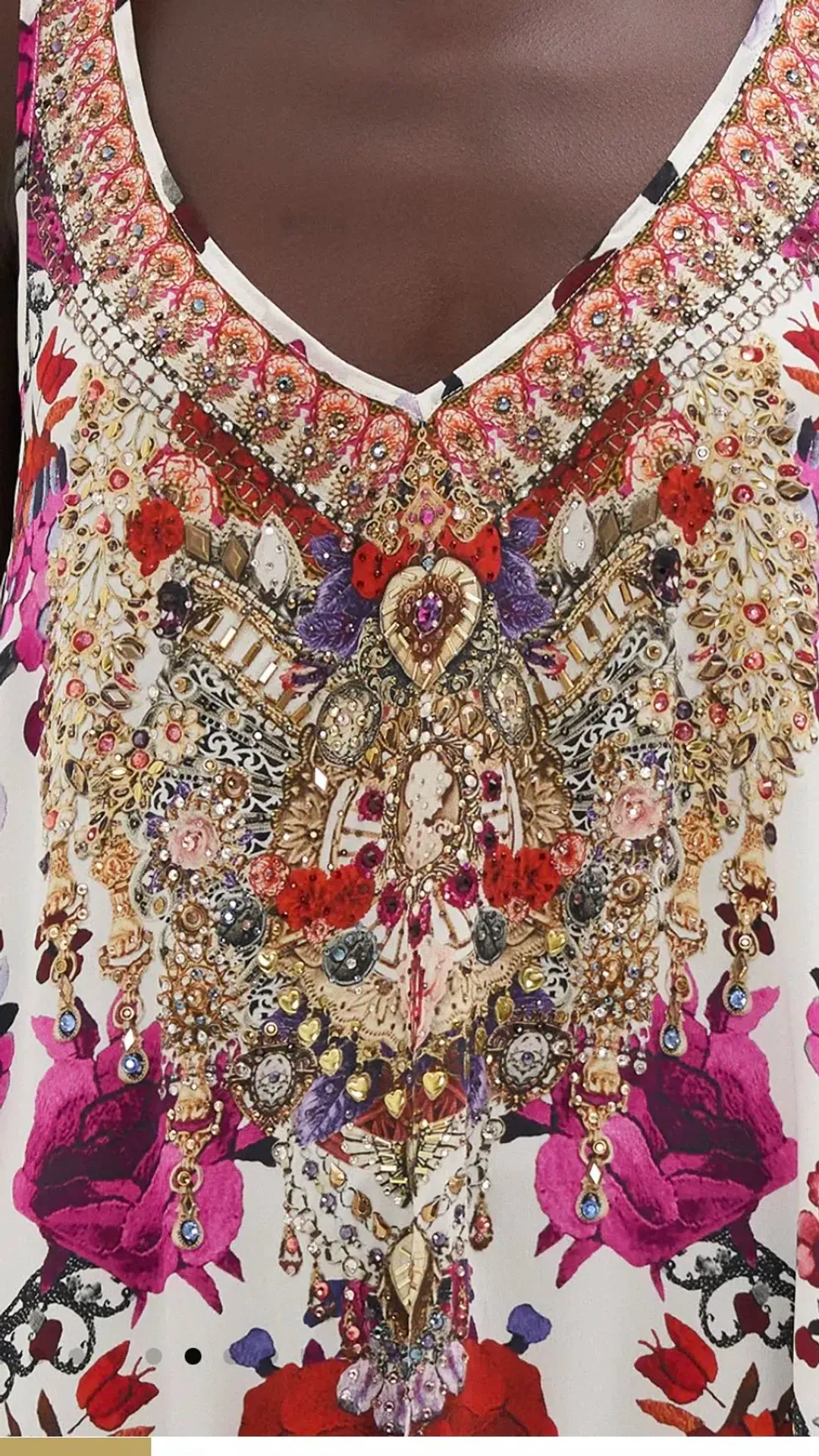 Camilla Reign of roses v neck racerback dress s.XXL  for rent on The Volte - main image