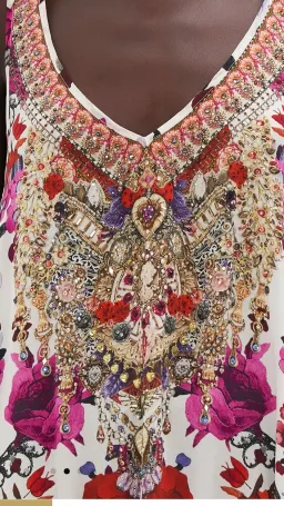 Camilla Reign of roses v neck racerback dress s.XXL  for rent on The Volte - image 3