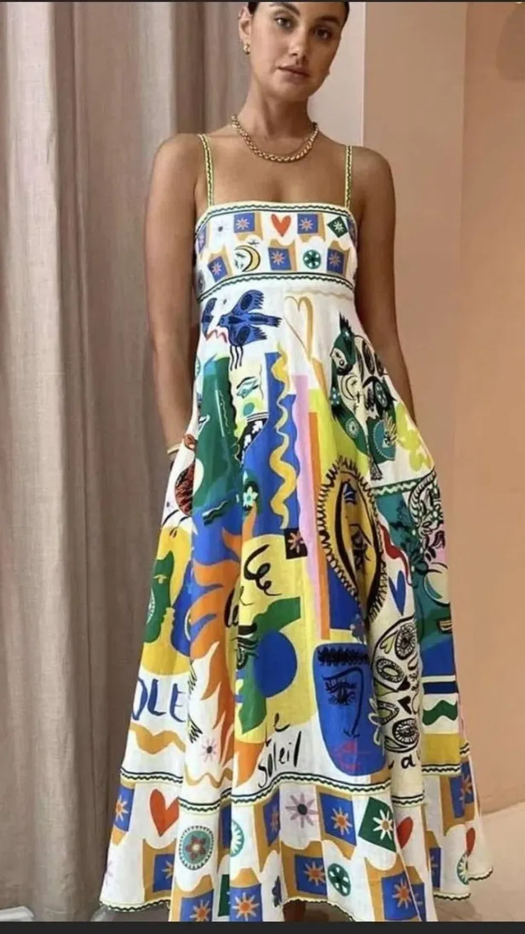 Alemais Soleil Sundress Print Size AU 8 for rent on The Volte - main image