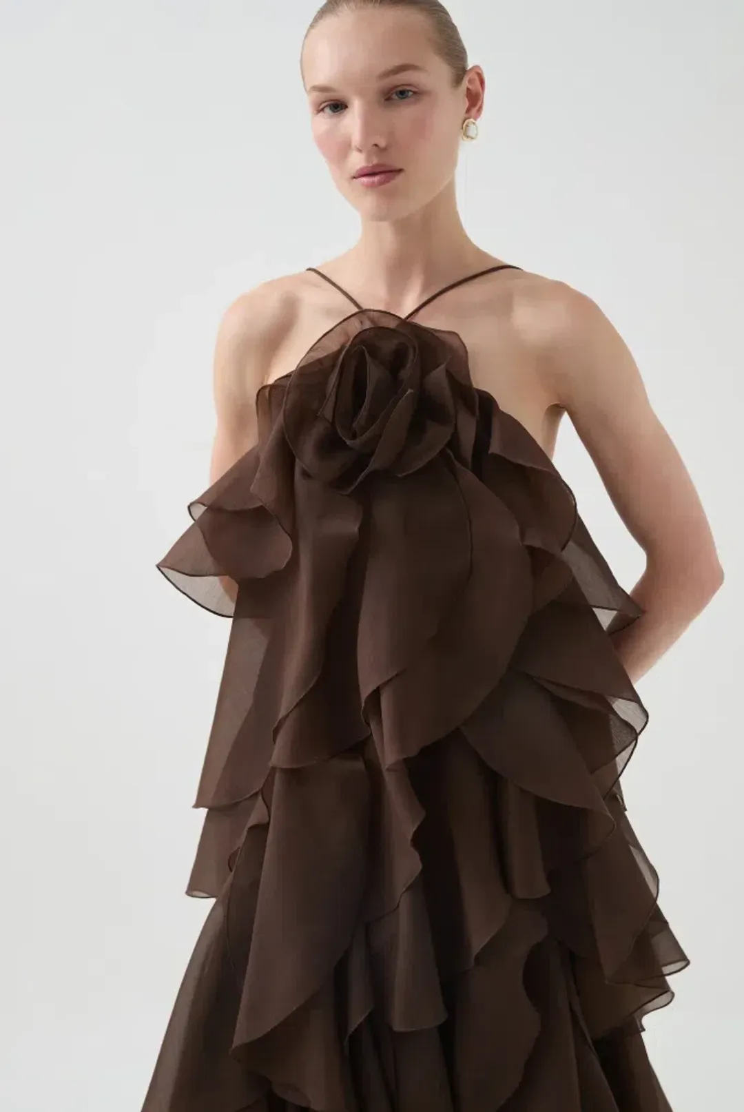 AJE Pandorea Layered Maxi Dress 4 for rent on The Volte - main image