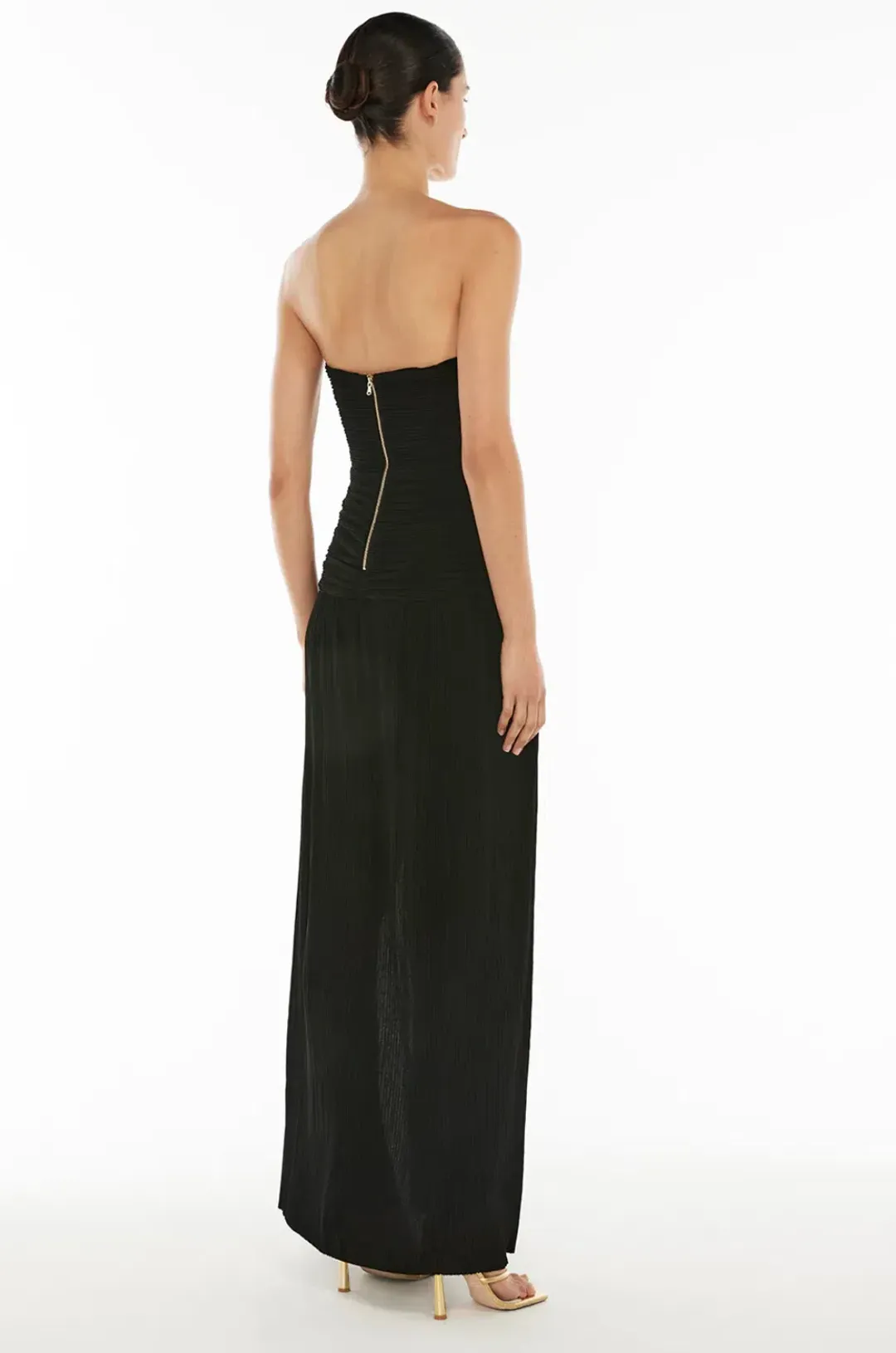 DOUBLE TIME PLEAT STRAPLESS DRESS for rent on The Volte - main image