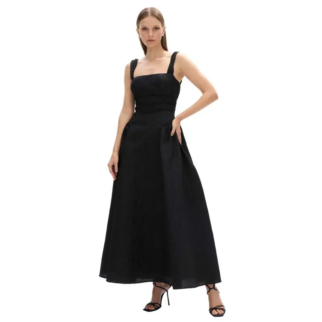 Rachel Gilbert Sophia Strap Dress in Black Size 4 / AU 14 for rent on The Volte - main image