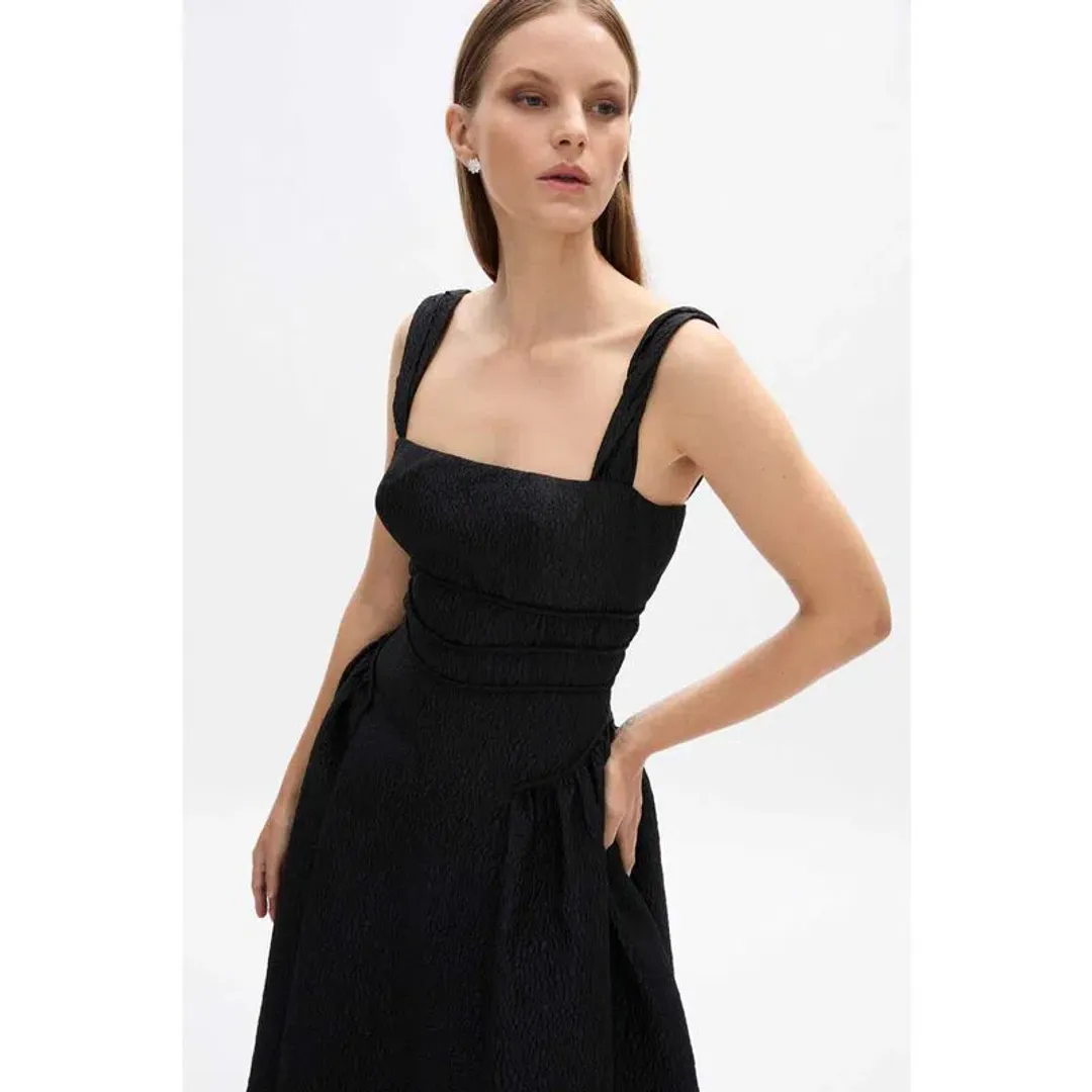 Rachel Gilbert Sophia Strap Dress in Black Size 4 / AU 14 for rent on The Volte - main image