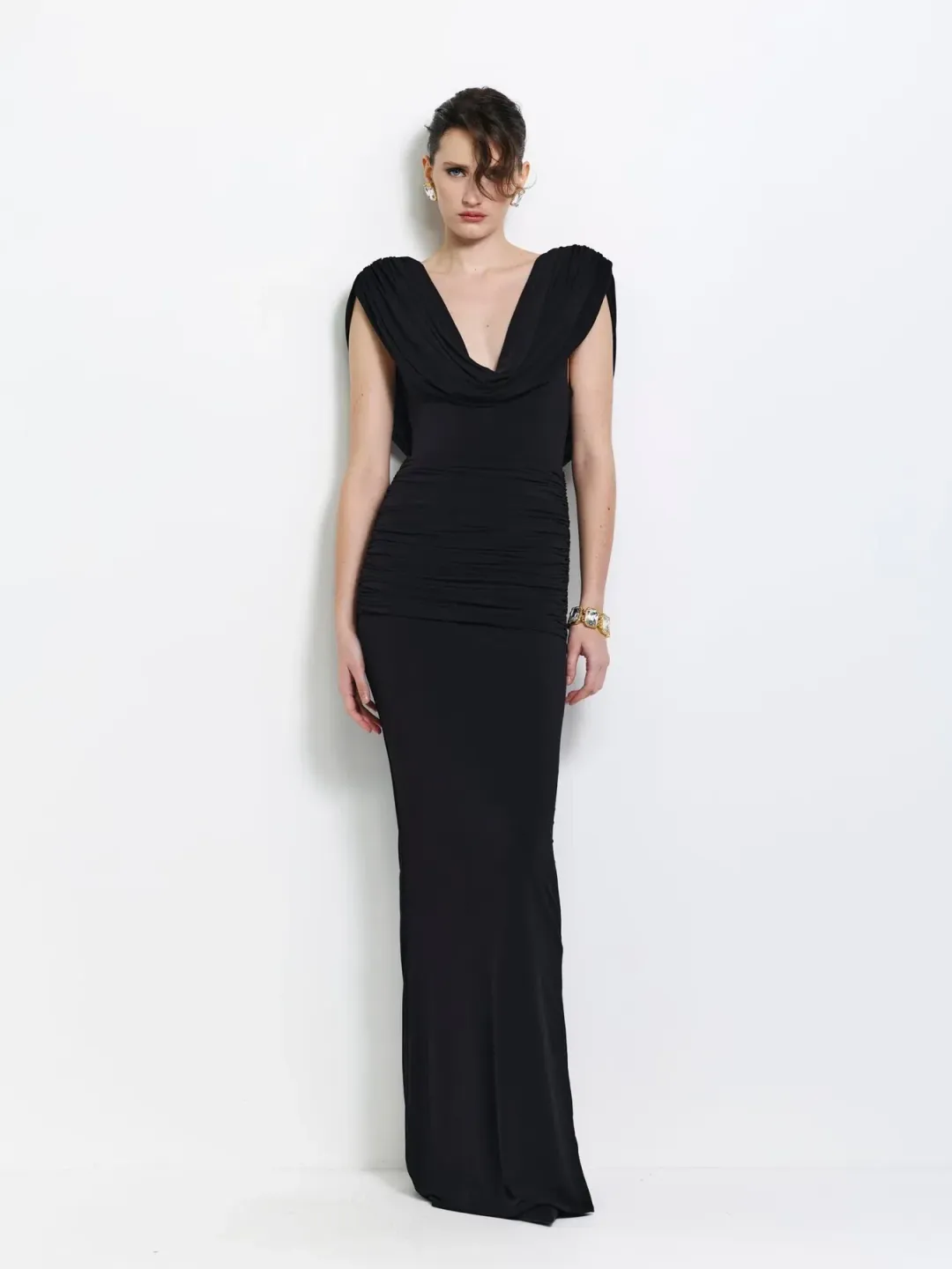 Effie Kats Steele Gown - Black Size XS for rent on The Volte - main image