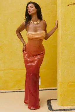 BYDEE NEOMI MAXI DRESS IN SOL. SIZE S / AU 8 for rent on The Volte - image 9