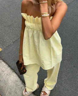 The Waiting Room Greta Set in Butter for rent on The Volte - image 1