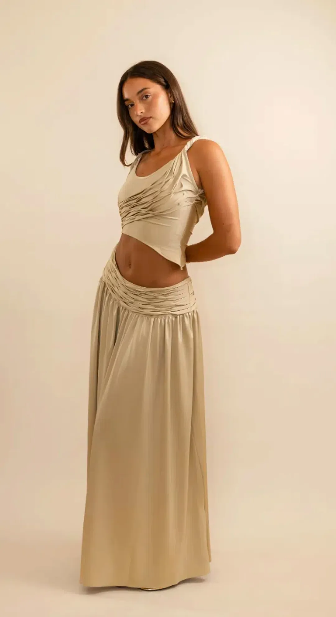 KOSTA KULTURE CALYPSO SET IN GOLD SIZE S for rent on The Volte - main image