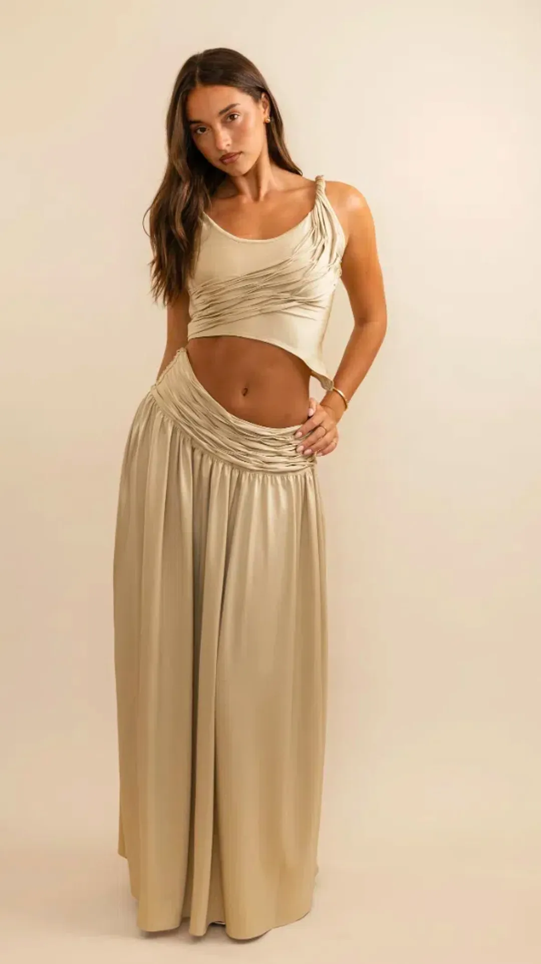 KOSTA KULTURE CALYPSO SET IN GOLD SIZE S for rent on The Volte - main image