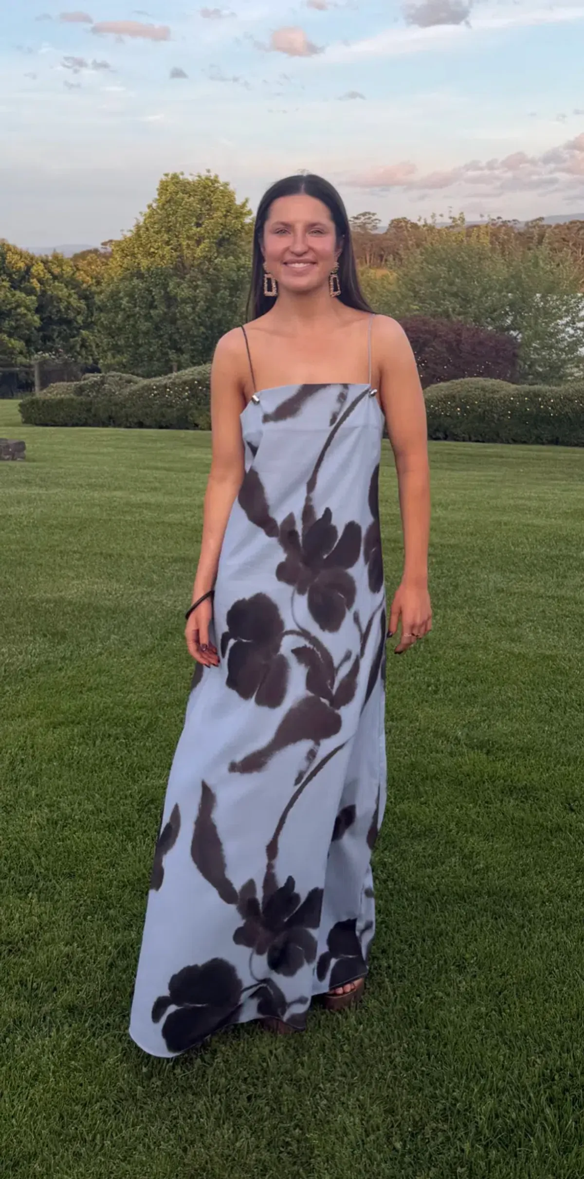 Elka Collective Monet Maxi Chocolate Floral Size 8 for rent on The Volte - main image