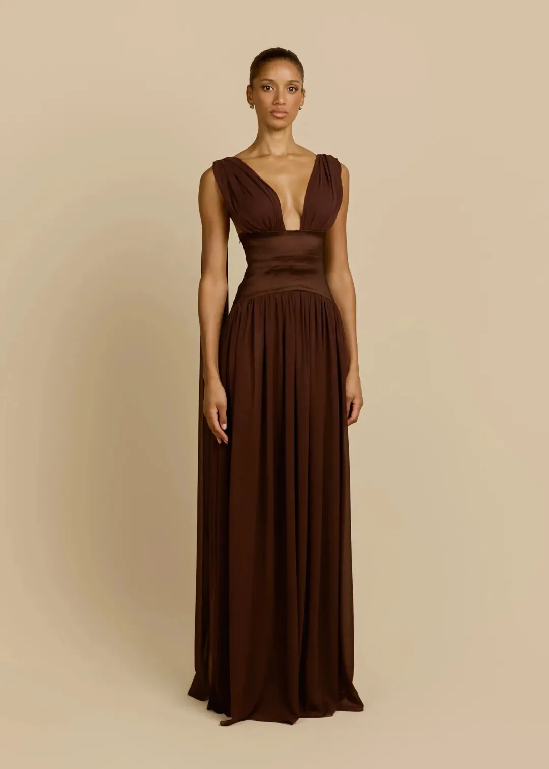 ARCINA ORI RAMONA DRESS CACAO SIZE S (8 AU) for rent on The Volte - main image