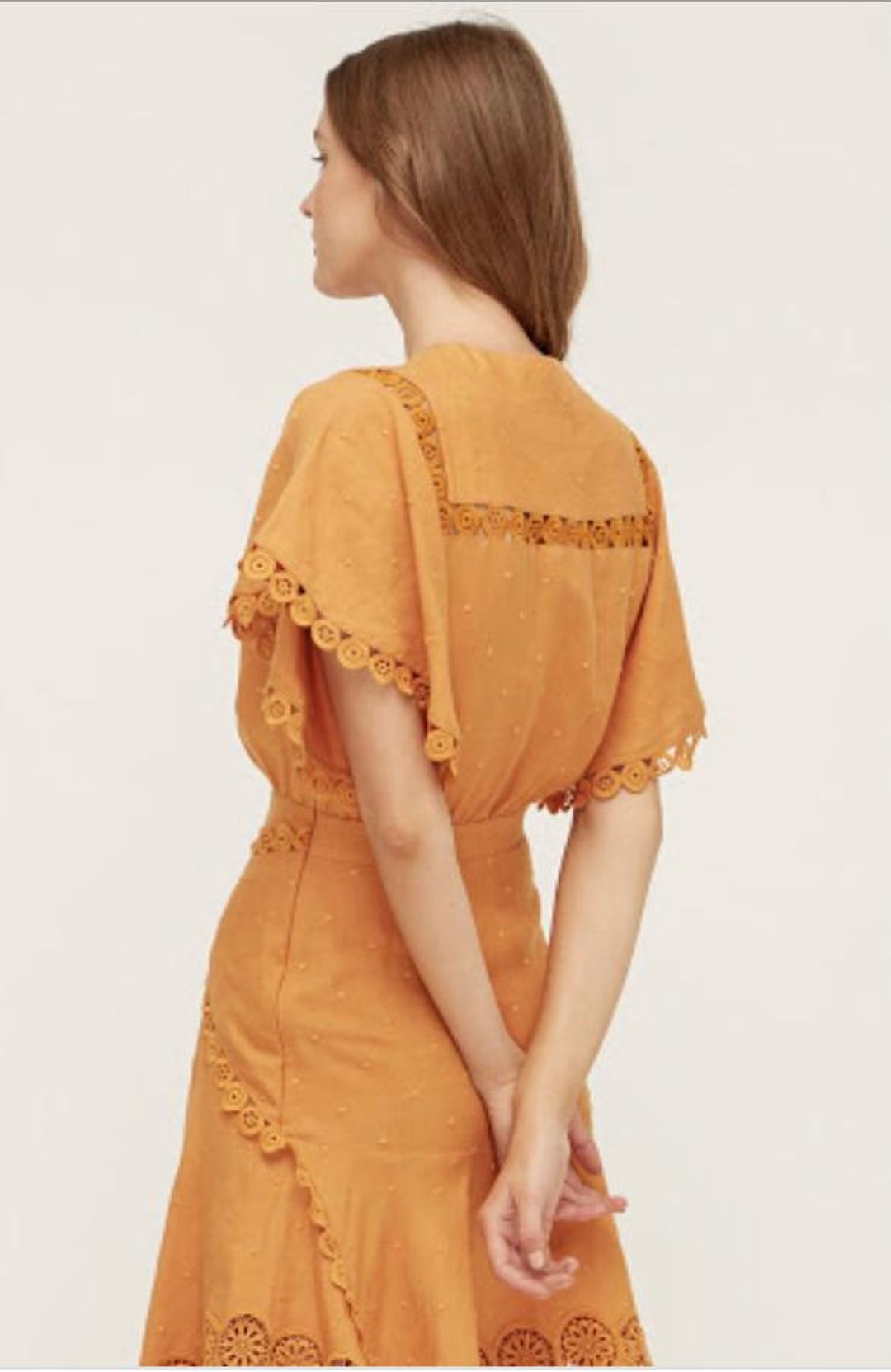 Lover ‘Prairie Mini Dress’ marigold size 10 for rent on The Volte - main image