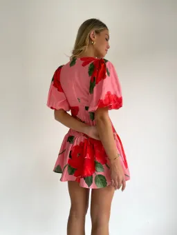 By Nicola Neve Mini Dress size 10 Raspberry Bloom for rent on The Volte - image 4