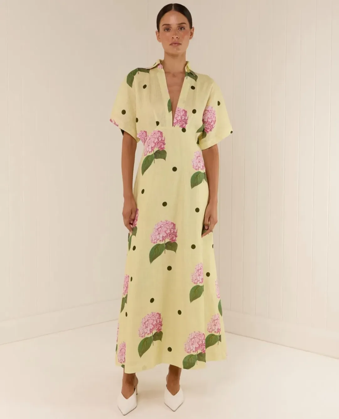 Palm Noosa Jasmine Dress size 10 Portofino Polka Dot for rent on The Volte - main image