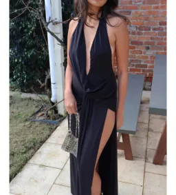 Natalie Rolt Winona Gown Black Size 6 for rent on The Volte - image 5