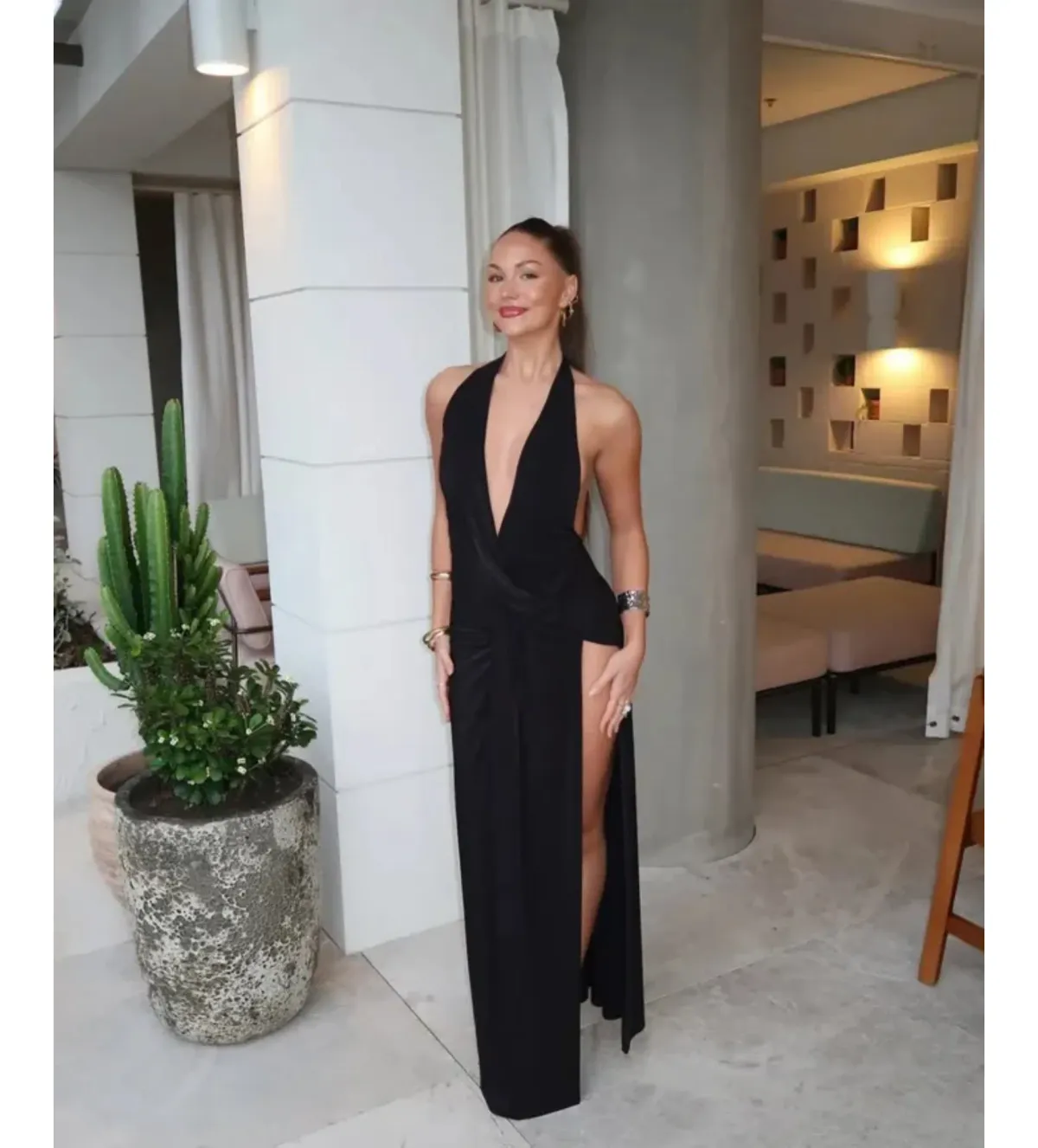 Natalie Rolt Winona Gown Black Size 6 for rent on The Volte - main image