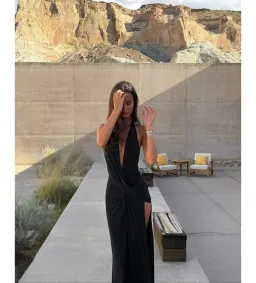 Natalie Rolt Winona Gown Black Size 6 for rent on The Volte - image 3