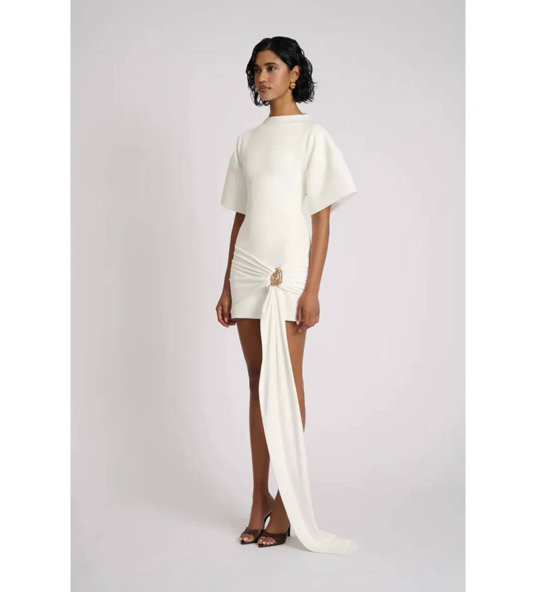 Eliya the Label Maxine Mini Dress White Size 10 for rent on The Volte - main image