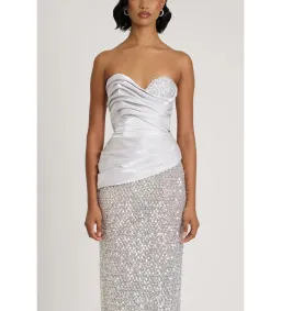 Eliya The Label Gia Gown in Silver Size AU8 for rent on The Volte - image 4