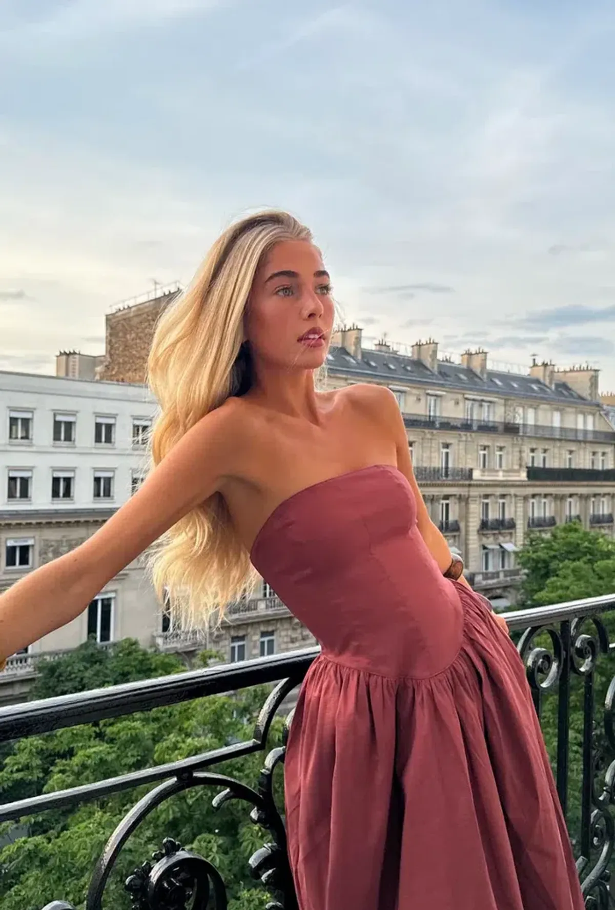 Hansen And Gretel Audrey Gown Pinot Burgundy Size 12 for rent on The Volte - main image