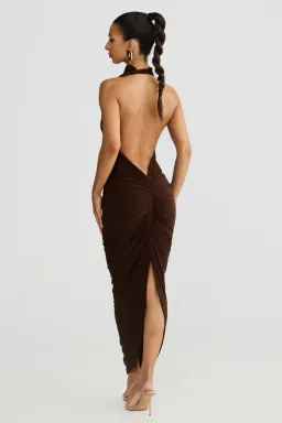 Melani the Label - Chloe Maxi Dress in Brown for rent on The Volte - image 2