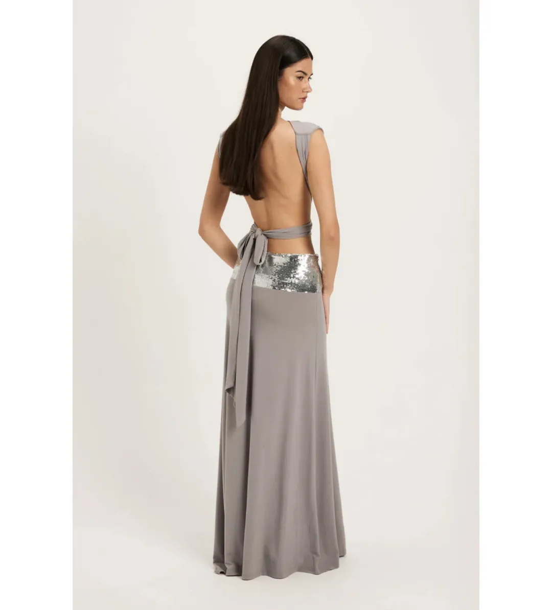 Ance Gria Lune Top and Skirt Set in Grey Size AU6 for rent on The Volte - main image