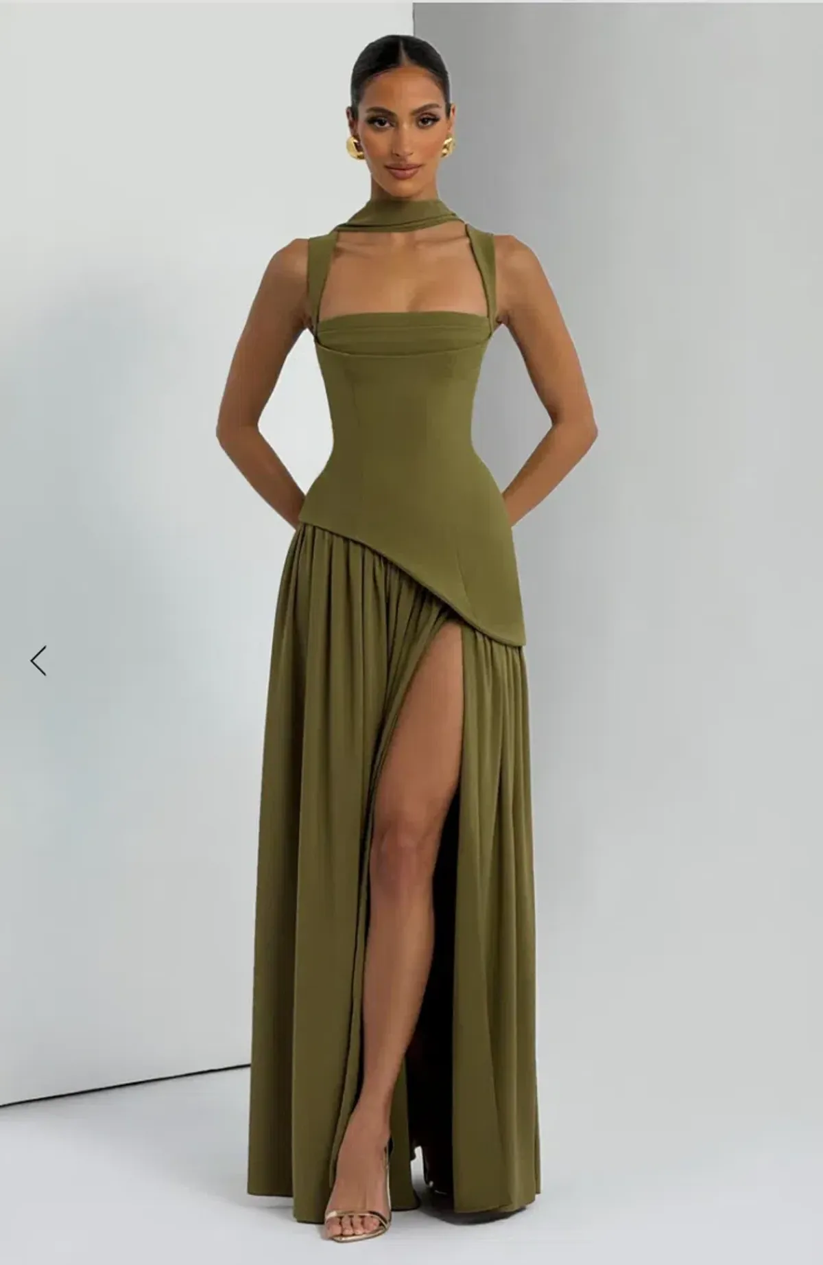 Babyboo - Tullulah Maxi Dress in Green for rent on The Volte - main image