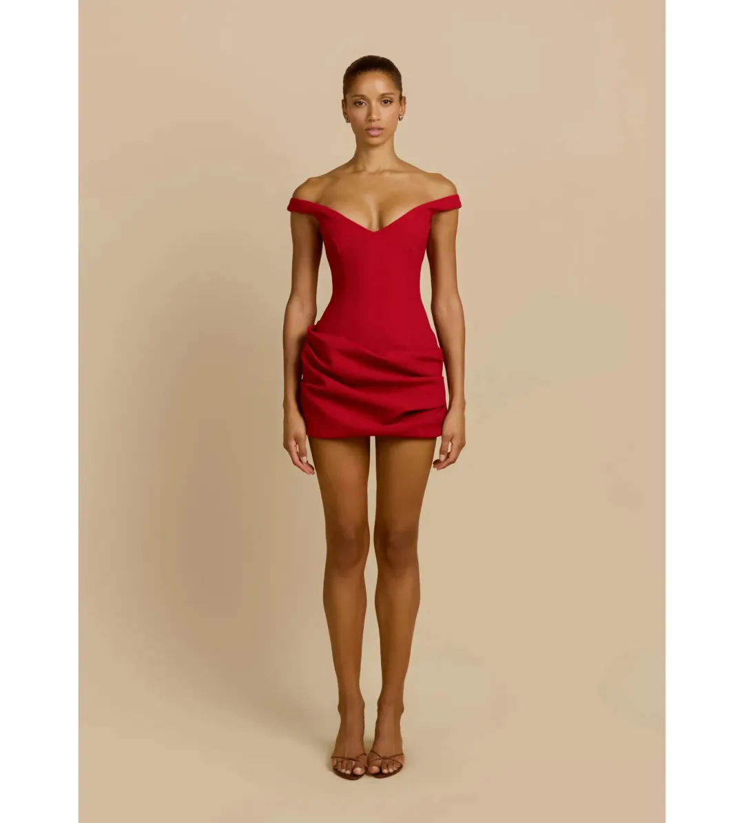 Arcina Ori Avery Mini Dress Red Size 10 for rent on The Volte - main image