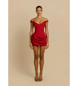 Arcina Ori Avery Mini Dress Red Size 10 for rent on The Volte - image 3