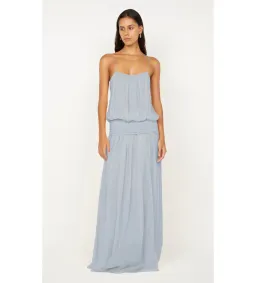 Bec & Bridge Camile Blouson Maxi Dress Cloud Blue Size 8 for rent on The Volte - image 1