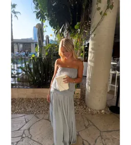 Bec & Bridge Camile Blouson Maxi Dress Cloud Blue Size 8 for rent on The Volte - image 2