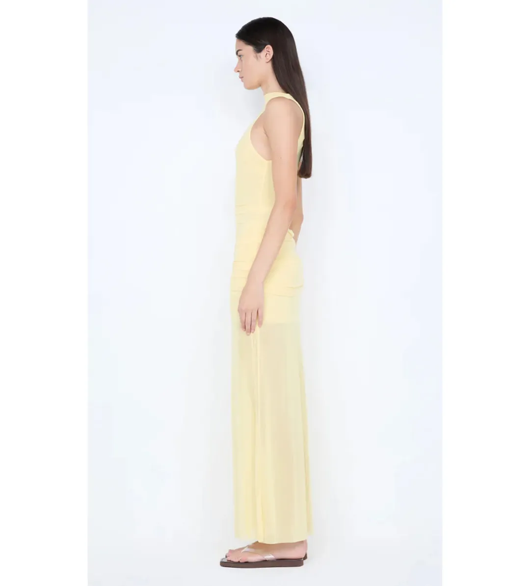Bec & Bridge Blaine Drape Maxi Dress Butter Size 8 for rent on The Volte - main image
