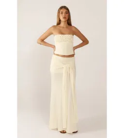 Ance Gria Jude Top and Skirt Set in Cream Size AU6 for rent on The Volte - image 2