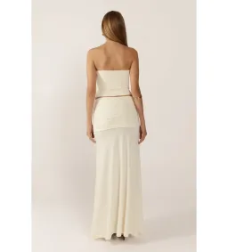 Ance Gria Jude Top and Skirt Set in Cream Size AU6 for rent on The Volte - image 3