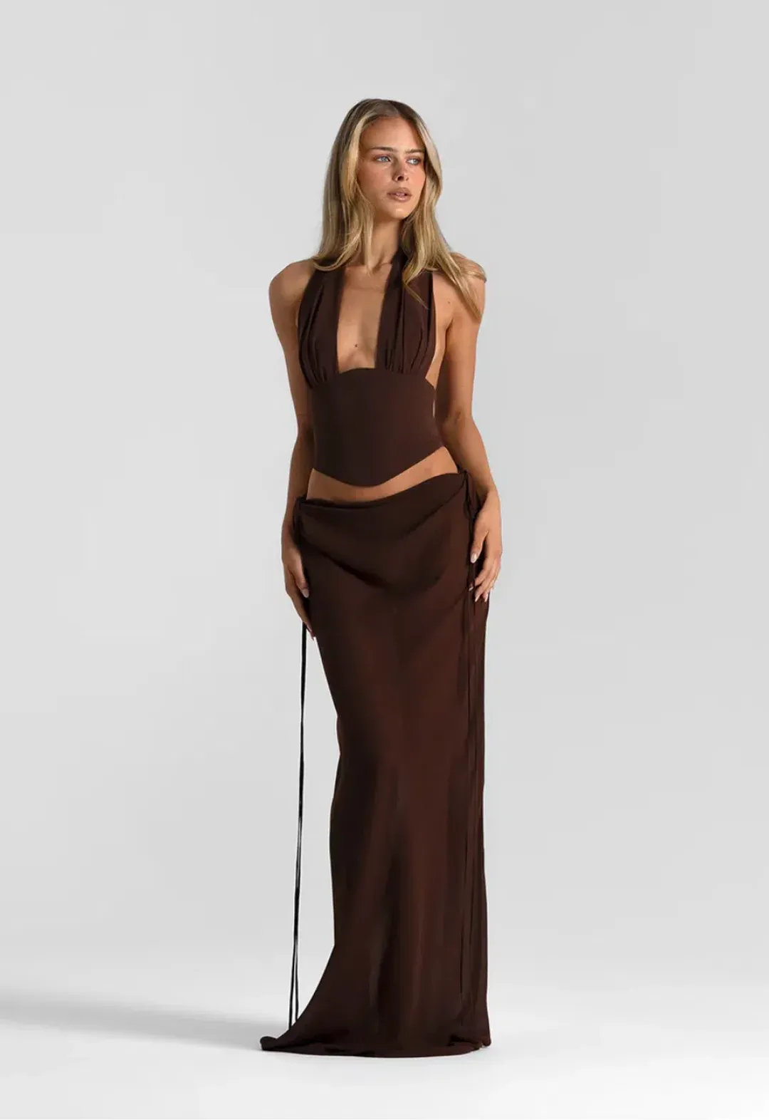 NATALIE ROLT BRONTE TOP & ALLIRA SKIRT. SIZE 1 / AU 8 for rent on The Volte - main image