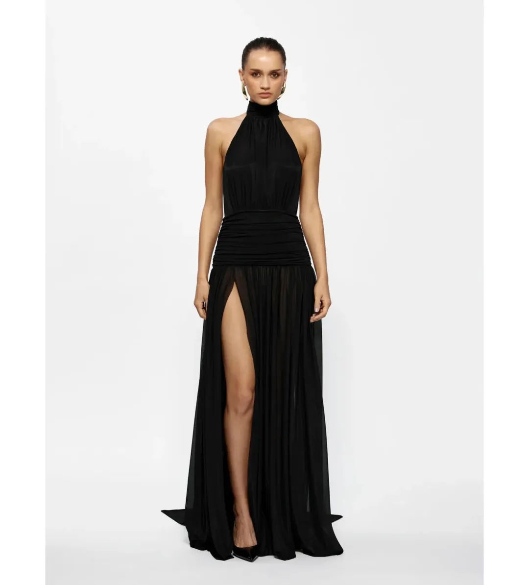 Effie Kats Verity Gown in Black Size AU6 for rent on The Volte - main image